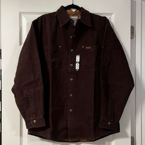 NWT Carhartt Men’s Shirt Jac Flannel Lined